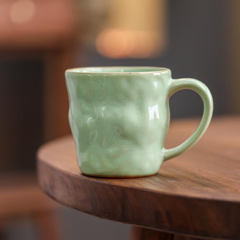 Nordic Ceramic Coffee Cup Latte Latte Flower Afternoon Tea Cup High Value Household Water Cup Mug