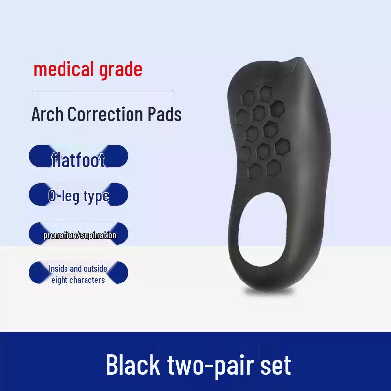 Wkładki ortopedyczne do podparcia wysokiego łuku stopy i korekcji płaskostopia - Unisex, Koryguje koślawość kolan i odchylenie stopy