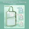 Large-capacity Tote School Bag Transparent Test Papers Document Bag Portable Tutorial Bag  Student