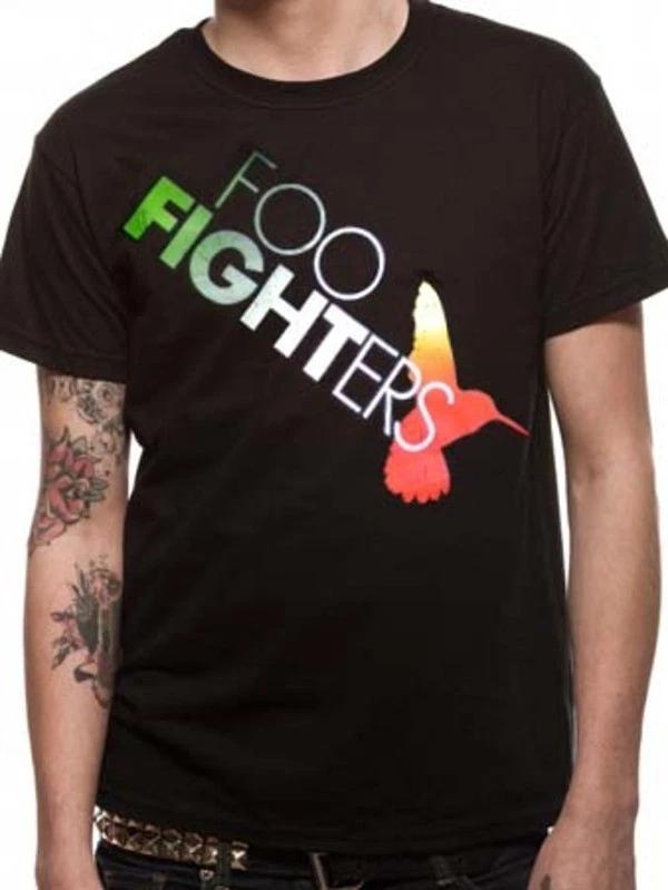 Official Foo Fighters Hummingbird Mens Black T Shirt Foo Fighters Tee 3XL