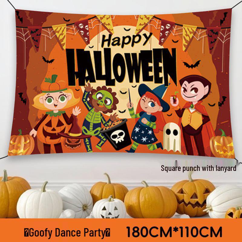 Halloween Pumpkin Lantern Scene Decor & Photo Props