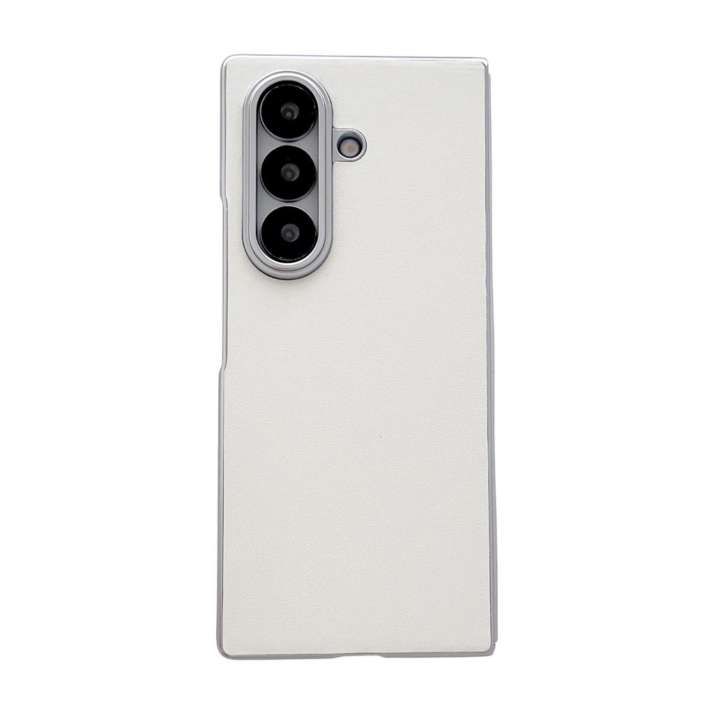 Husă Flip din Piele Placată cu Metal pentru Samsung Galaxy Z Fold 7