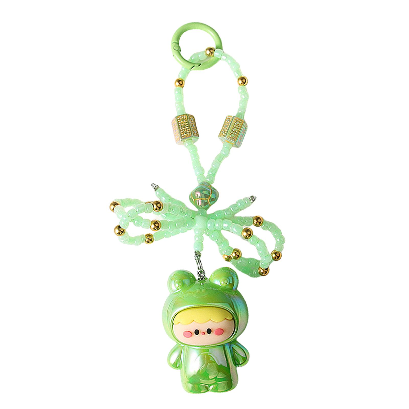 

Fashionable Bowknoy Keychain Pendant Sturdy Key Holder Charm Fashion Accessory for Women s Bags and Purses Decoration зелёный