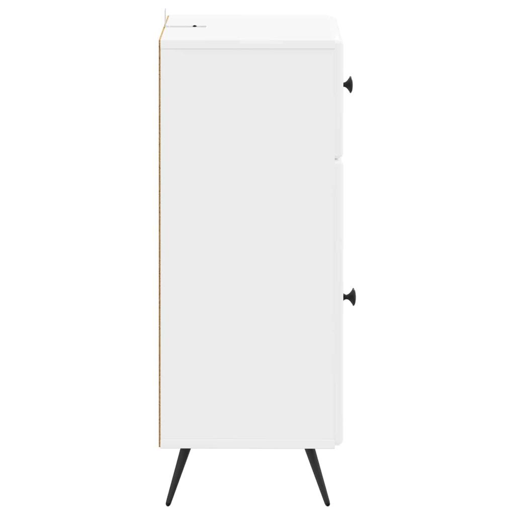 Bathroom Storage Cabinet BREDA High Gloss White