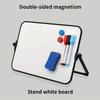 Small Dry Erase Board ,Double-Sided Whiteboard Stand,Magnetic Mini Dry Erase Board Comes with 3 Markers,2 Magnets and 1 Eraser