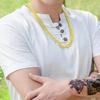 Sand Gold Collar Necklace, Thin Chain For Women, 24K Gold-Plated Copper Single/Double Wave Chain