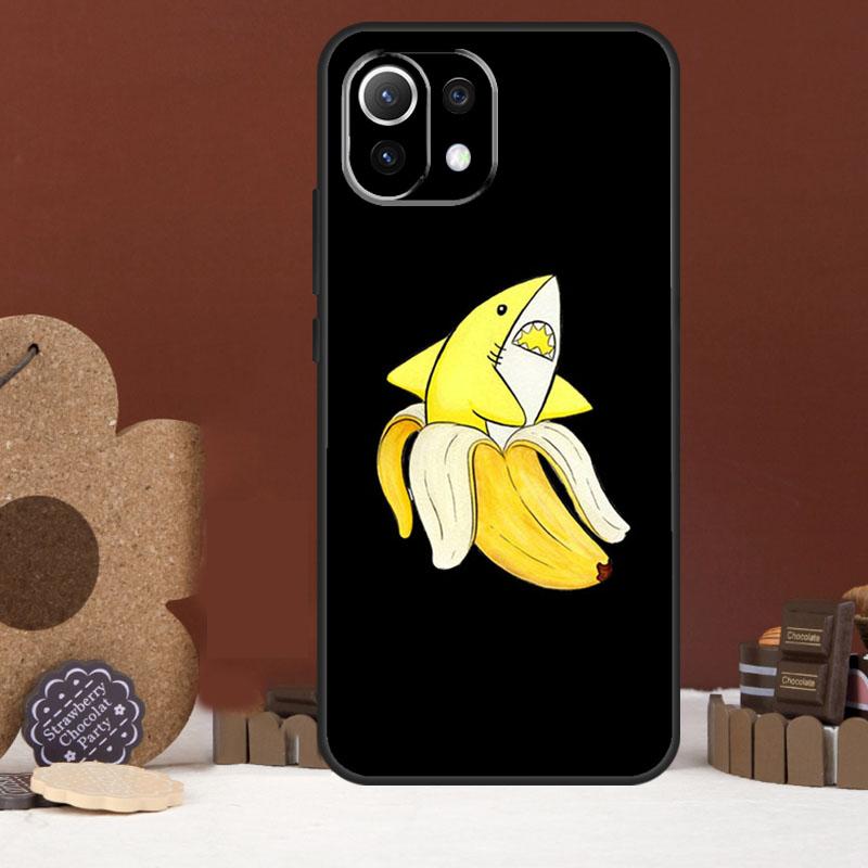 Cartoon Cute Fruit Yellow Banana Case For Xiaomi 15T 14T 13T 14 15 Ultra 17 Pro Max POCO F8 Ultra F5 F6 F7 X5 X6 X7 Pro Cover