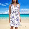 Women's Fashion Floral Print V-Neck Camisole Dress