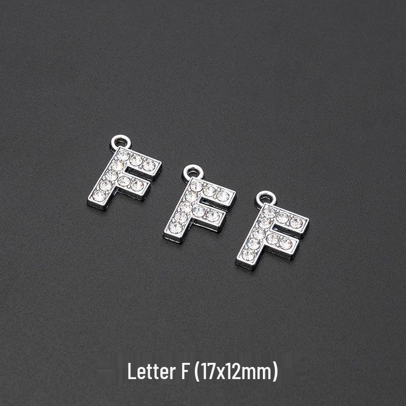 Alloy DIY English Letter & Number Necklace Pendant - Creative Jewelry & Handmade Accessories.