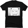 DOO MJUGG Men's Spy X Family Kawaii Anya Forger Print S Cute Japan Manga Tee Men Ropa Hombre Black T-Shirts Black