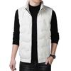 Down Vest Men's Autumn and Winter Plus Collar White Duck Down Warm Casual Jacket