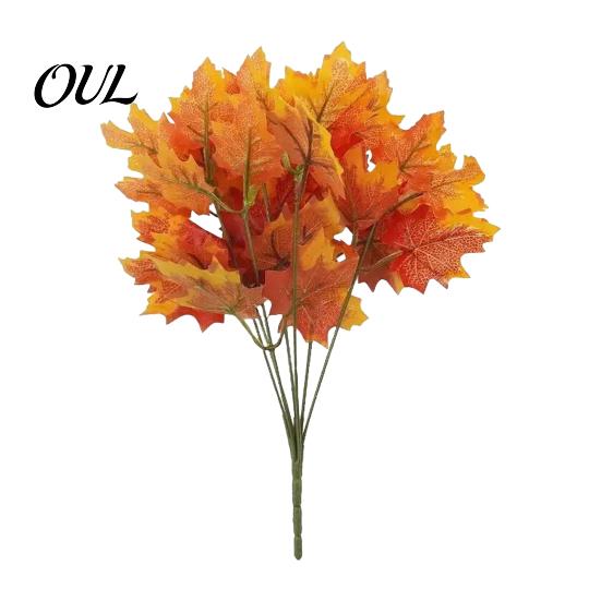 Vibrant Artificial Flower Centerpiece Autumn Flowers Bouquet, Realistic Plastic Floral Arrangement with Layered Decorative Silk Plants for Indoor