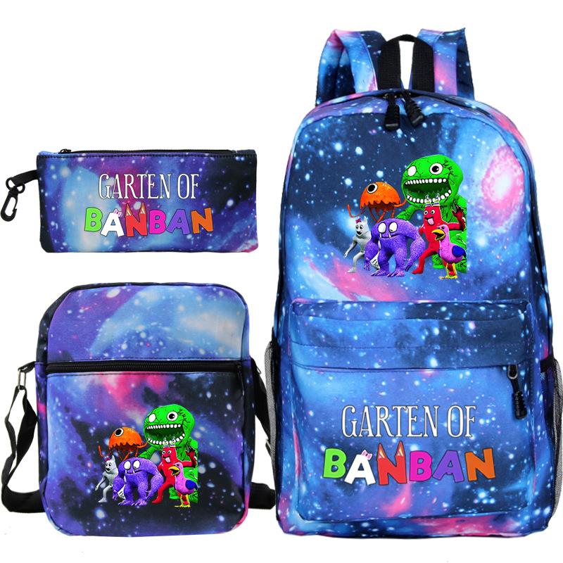 Spotted Garden Primary School Bag Shoulder Bag Pencil Bag Three-piece Set