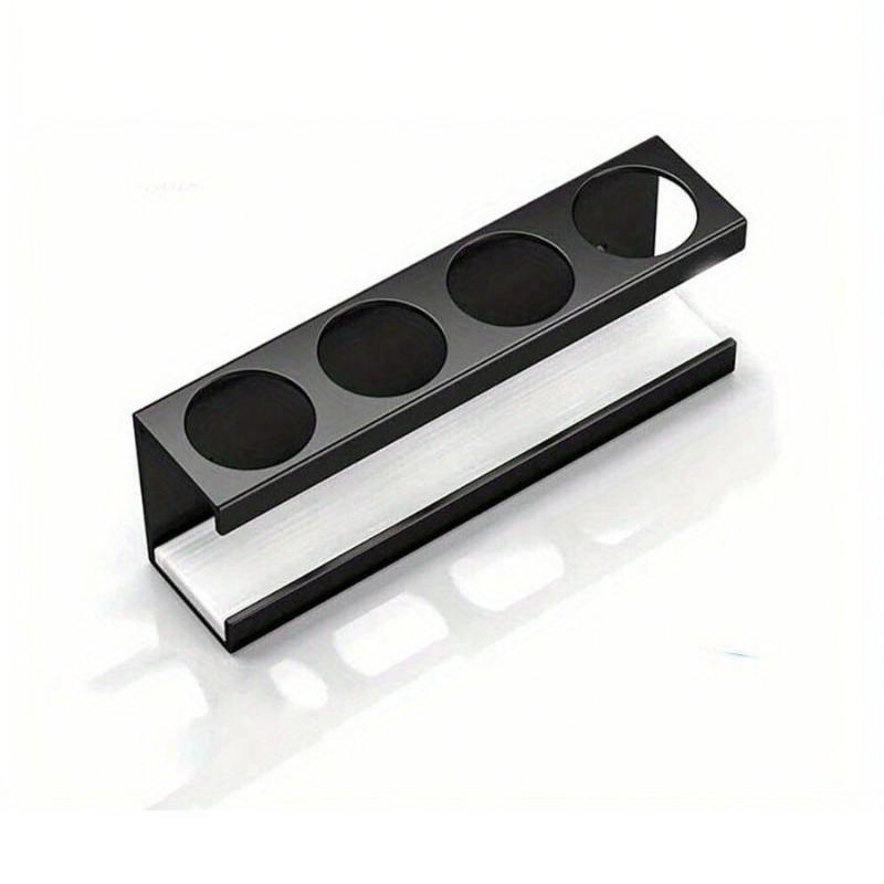 

1 шт. Держатель для зубных щеток Стенд-органайзер для электрических зубных щеток Ванная комната Диатомитовая основа 4-слотный ящик для хранения Многофункциональный держатель для щеток чёрный