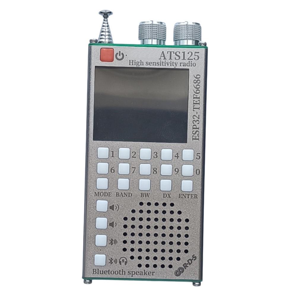 ATS125 FM Radio Featuring TEF6686 Chip 2 4 Inch IPS Touchscreen Numeric Input and 2500mAh Battery for Portable Use