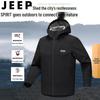 JEEP SPIRIT Men's Hooded Windproof Outdoor Jacket