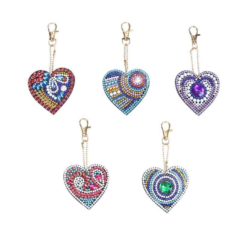 New Diy Diamond Painting Keychain Handmade Acrylic Pendant Jewelry Christmas Single-Sided Diamond Decoration Diamond Painting