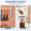 3 Packs Stainless Steel Canning Funnels with Strainer Wide Mouth Jar Funnels Kitchen Gadgets for Jam Oil Spice Sugar Flour