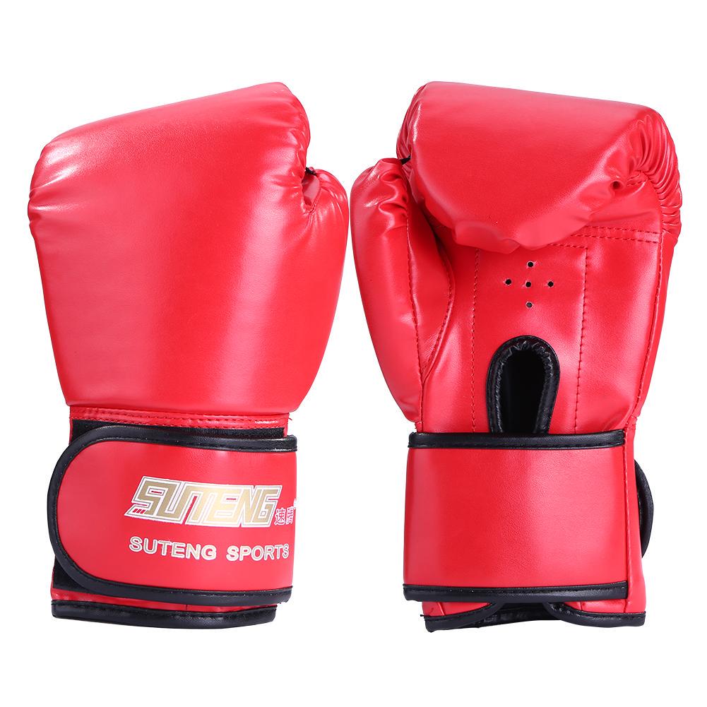 2pcs Man/Woman Boxing Training Fighting Kickboxing Sponge Gloves (Red