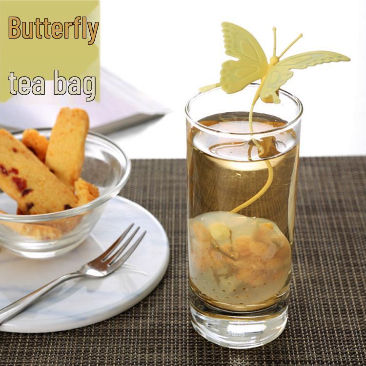 Butterfly Silicone Tea Infuser Set - Creative Tea Strainer and Filter Gift