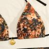 Sexy Chiffon Half Skirt Beach Wrap Three-piece Swimsuit Women Bikini2026