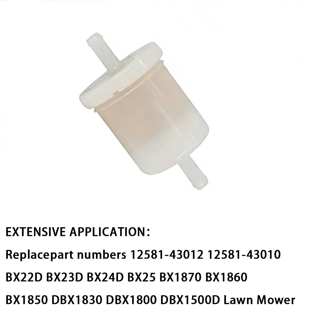 2/4pcs Inline Diesel Fuel Filter For 12581-43012 Replace For Kubota Bx24 Bx25 Bx2230 Garden Lawn Machine Accessories