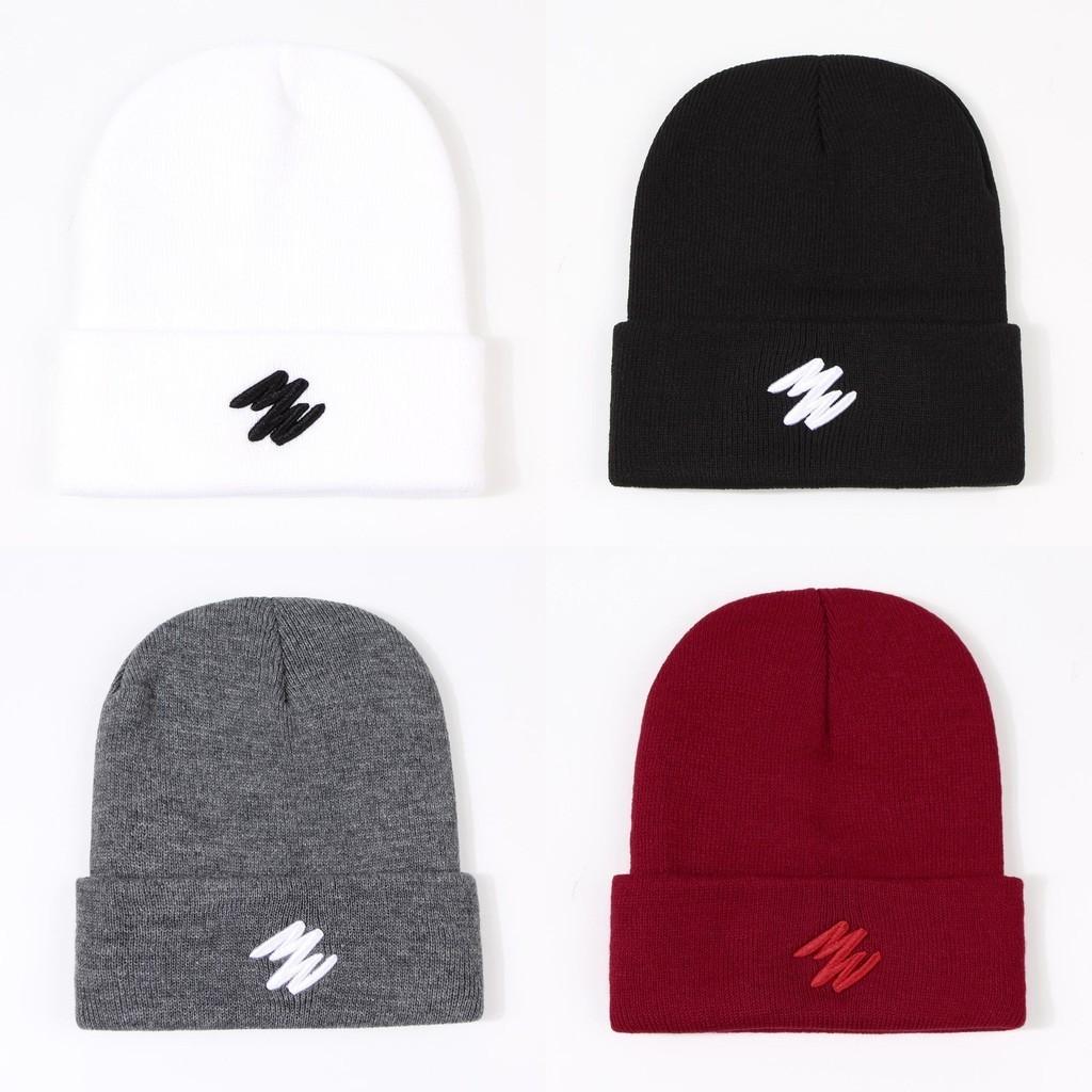 Winter Warm Knit Hat Fashion Letter Embroidery Ear-protection Cap