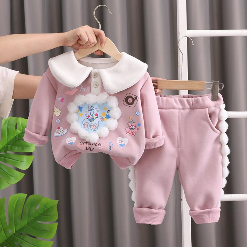 Kinder Freizeit Langarm Set, Bequeme Alltagsoutfits