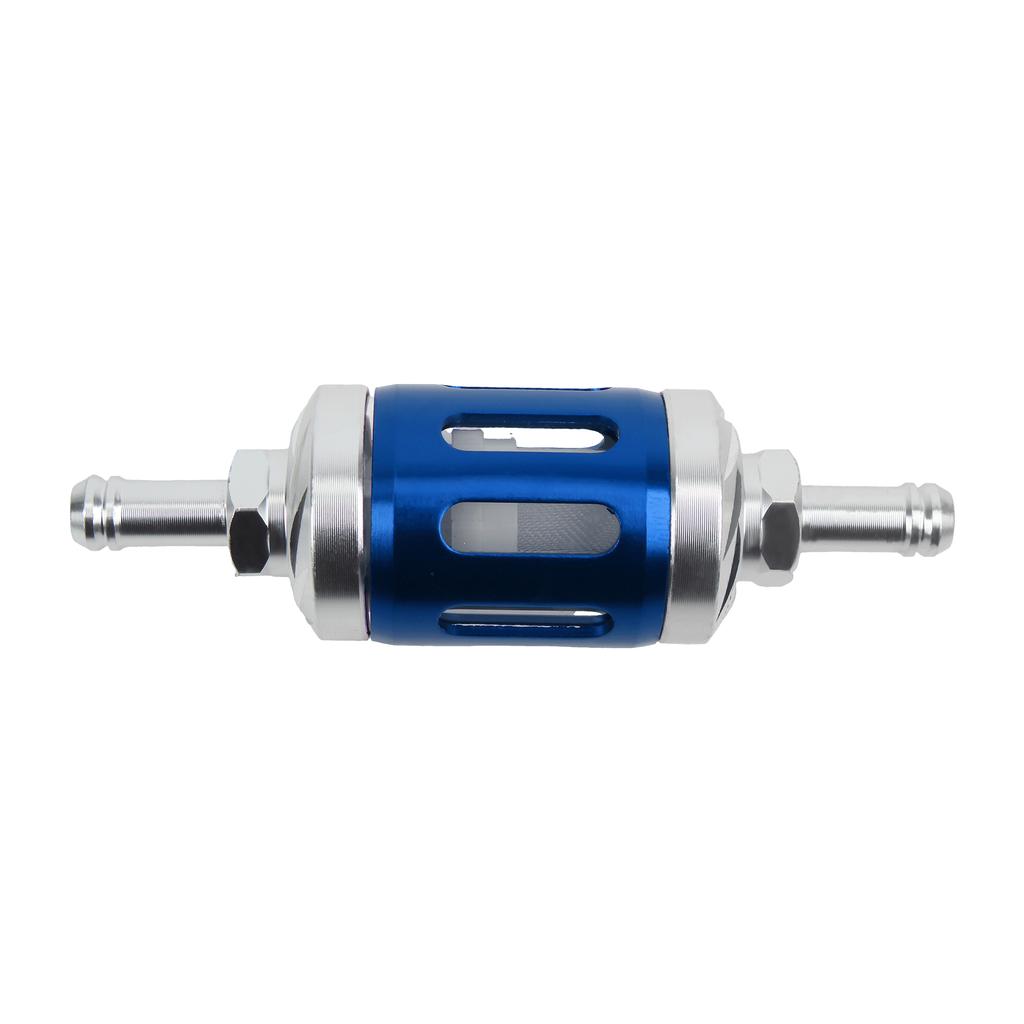 8mm Universal Motorcycle Gasoline Filter Glass CNC Aluminum For Yamaha Kawasaki KTM Honda Suzuki Motocross Dirt Pit Bike ATV