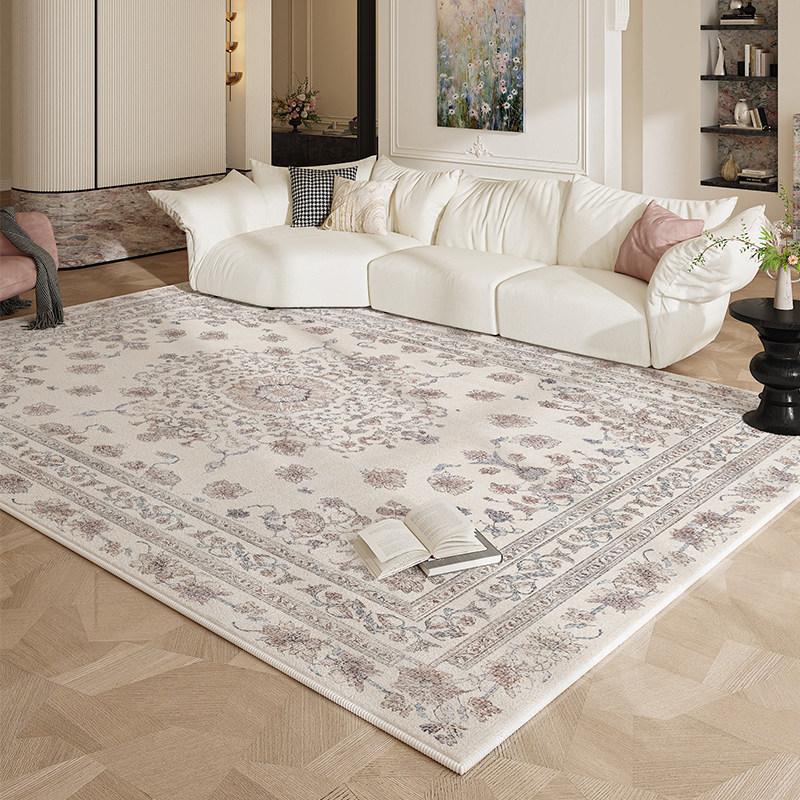 Light Luxury Carpets for Living Room Persian Style Bedroom Decor Carpet Fluffy Soft Bedside Plush Rug Home Anti-slip Floor Mat