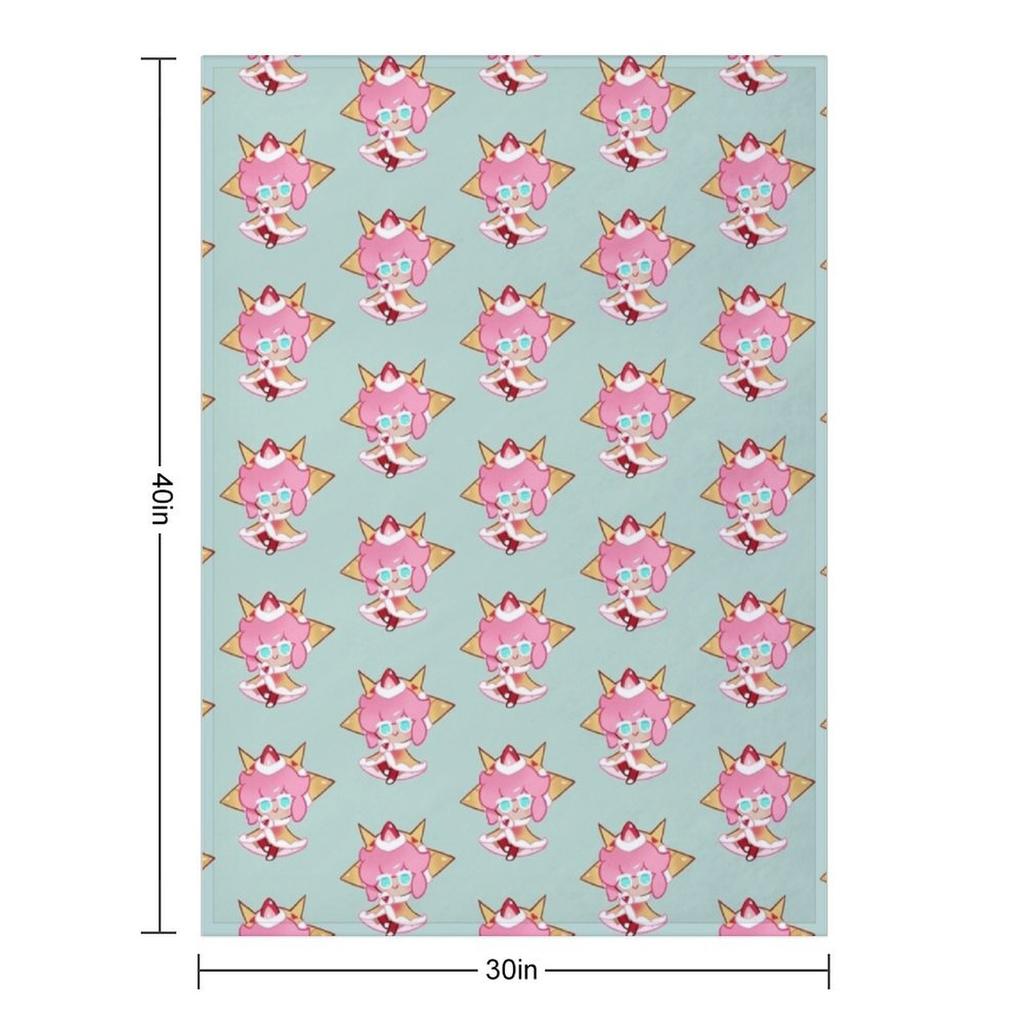 Strawberry Crepe Cookie! Cookie Run Kingdom Throw Blanket Blankets For Baby Decoratives Comforter for babies Blankets