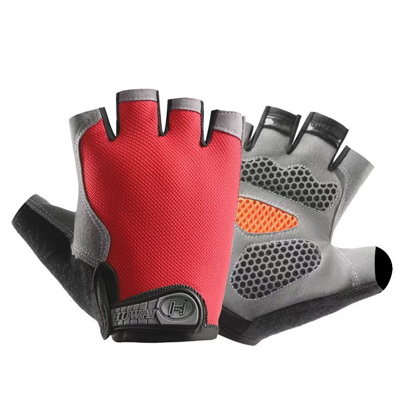 Unisex Halbfinger Atmungsaktive Rutschfeste Handschuhe für Outdoor-Fitness, Radfahren und Klettern.