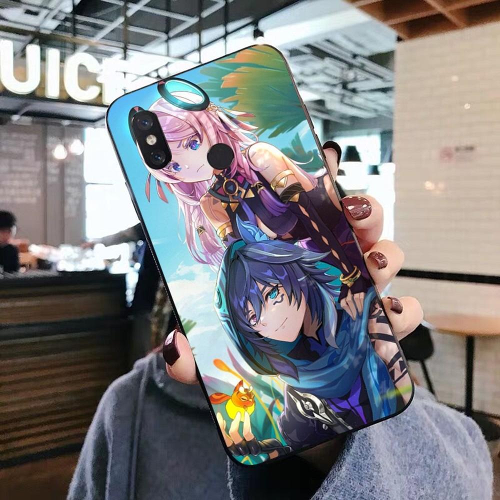 Genshin Impact Anime Phone Case For Xiaomi Mi 5X 8 9 10 11 12 Lite Pro 10T PocoX3pro PocoM3 Note 10 Pro Lite