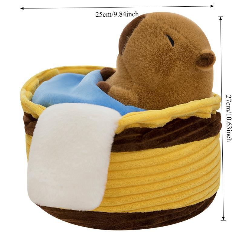 

Latest Bathing Capibara Plush Dolls Cute Capybara Plushie Plaything Fun Stuffed Animals Throw Pillow For Kids Christmas Kawaii Gifts