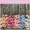 Cherry Realistic Blossom Silk Flowers Wedding Decor Home Staging Props Photo