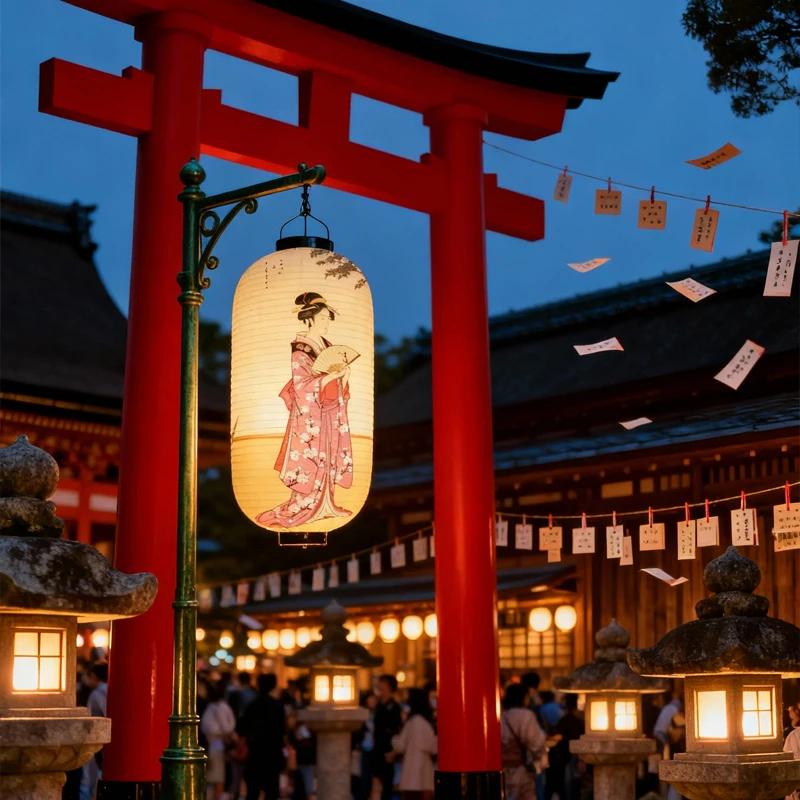Japanese-style Decorative Lanterns for Restaurants, Pubs, Hot Pot Restaurants, Barbecue Party Paper Decor Lanterns.