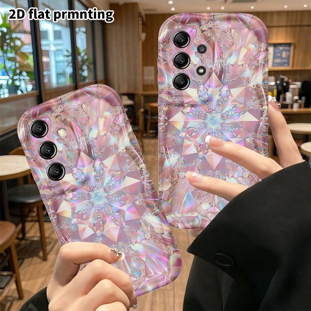 Phone Case: 2D Flat Samsung Galaxy A34 A35 M05 M06 S20 S22 S21 FE Plus 5G Protective Case, Fantasy Crystal, Christmas and Halloween Gift