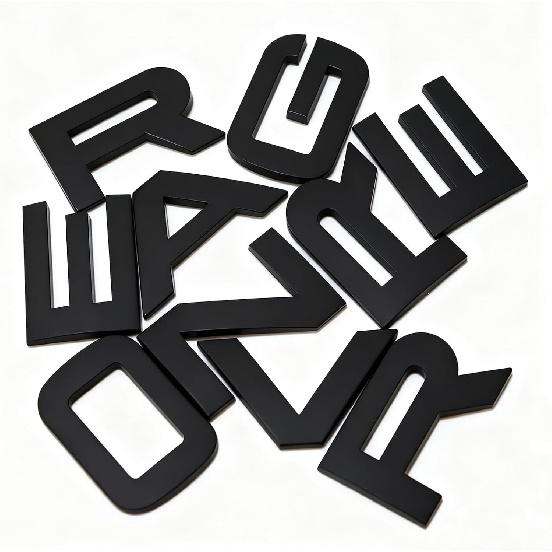 Replacement 3D Raised Decal Letters Front Head ABS Emblem Sports Line Badge Compatible with Range and Rover Tailgate Letter Rear Emblem (Glossy