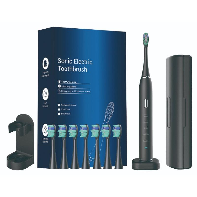 Electric Toothbrush English Neutral Acoustic Wave Scanning Wireless Replaceable Brush Head