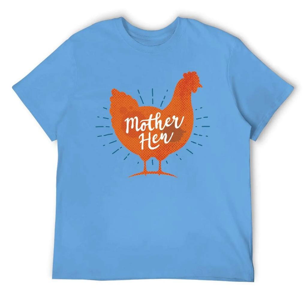 Muttertag Hühnermutter Hühner Mama Damen T-Shirt Rundhals Bewegen Humor Grafik Top Tee Kreative Aktivität Wettbewerb USA S