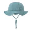 Cute Baby Cotton Bucket Hat - Printed Solid Color Sun Hat for 3-12M