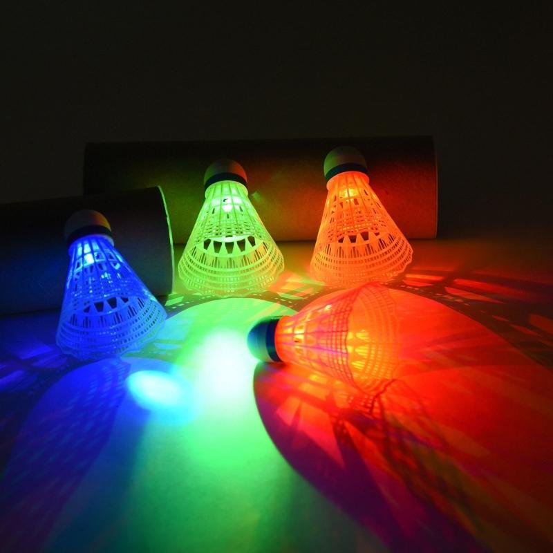 4x Nylon Shuttlecock Badminton Birdies Lighting Badminton Balls Outdoor Training