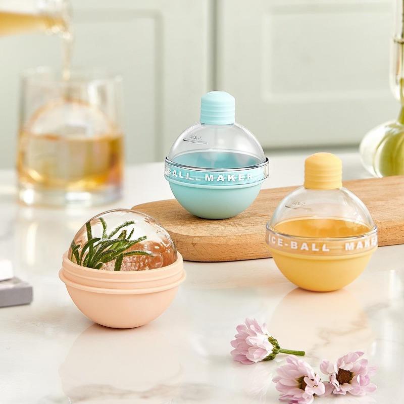 1 ST Glödlampa Ishockey Isbit Isbitsform Whisky Silikongel Isbit Soda Dryck för Hushåll Bar Bartender Boll Ismaskin