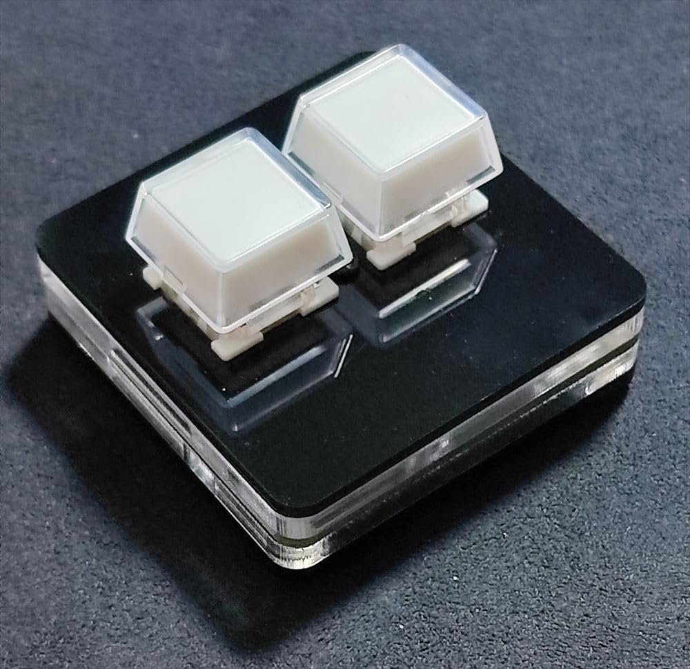 XYZA Keycap Set of White Custom Inner Keycaps for TinyKeyboard and Cherry Add and More To Your Keyboard DIY! "Shiro" Kit, 10-Piece MX. Icons,