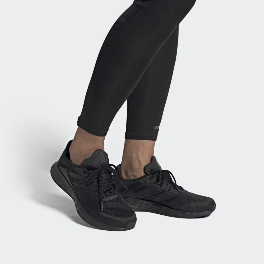 Adidas Duramo Sl Comfortable Versatile Lace-Up Cushioning Low-Top Running Shoes Men Sneakers Core-Black FW7393