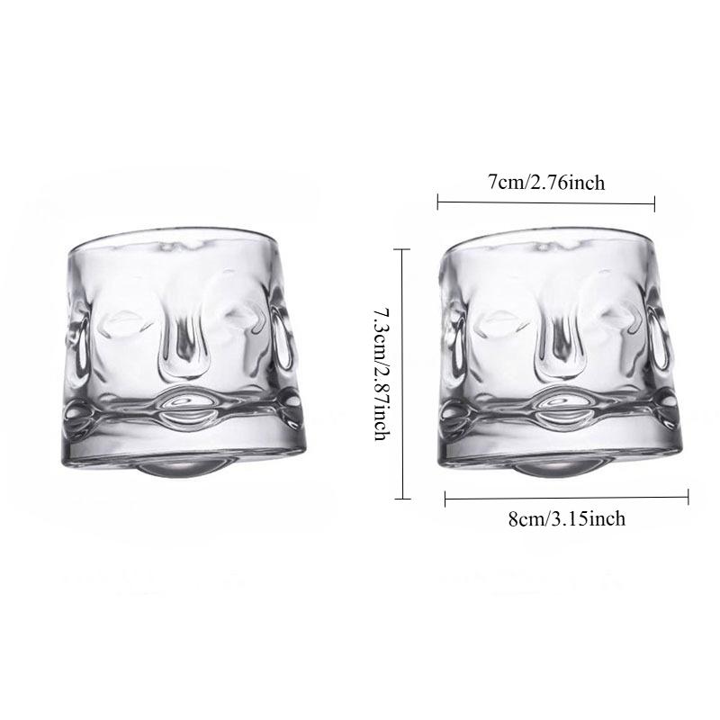 Luxurious Juice Drink Cups for Party Sunflower-patterned Glass Cups Creative Wine Glass Transparent Cocktails Drinking Glasses 2pcs