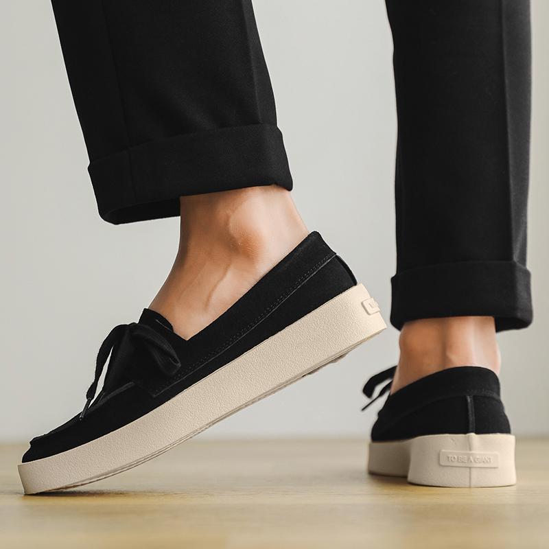 Fashion Moccasins Slip on Flats Male Luxe Walking Shoes New Men Casual Shoes Luxury Mens Loafers Handmade All-match Leather Men's Flats