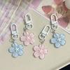 10Pcs Resin Sakuras Keyring Charm Cherry Blossoms Pendant Keychain Stylish Flower Key Accessory for Everyday Use