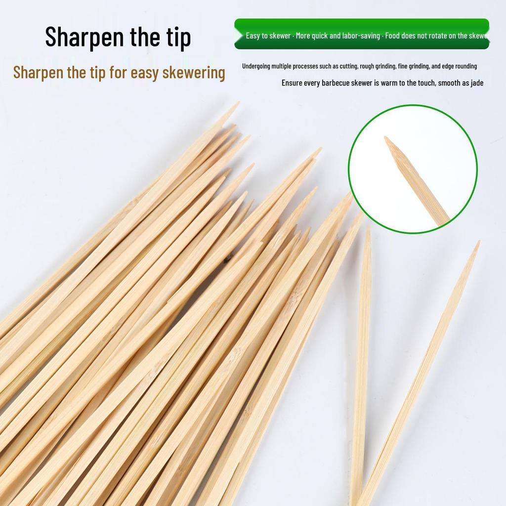 Einweg-Bambusspieße: Ideal für Grillen, Oden, Chuan Chuan Xiang, Tanghulu und Teppō.