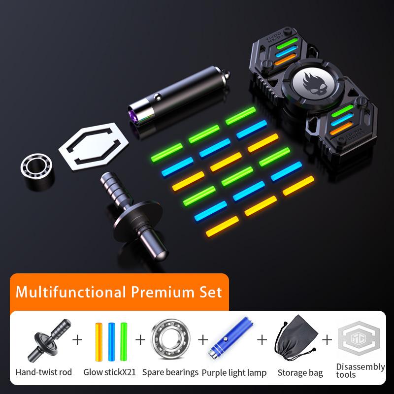 729 Light Effect Combinations Fidget Spinner Metal Toys for Men Roating Gyro Fingertip Antistress EDC Hand Stress Relief Gifts